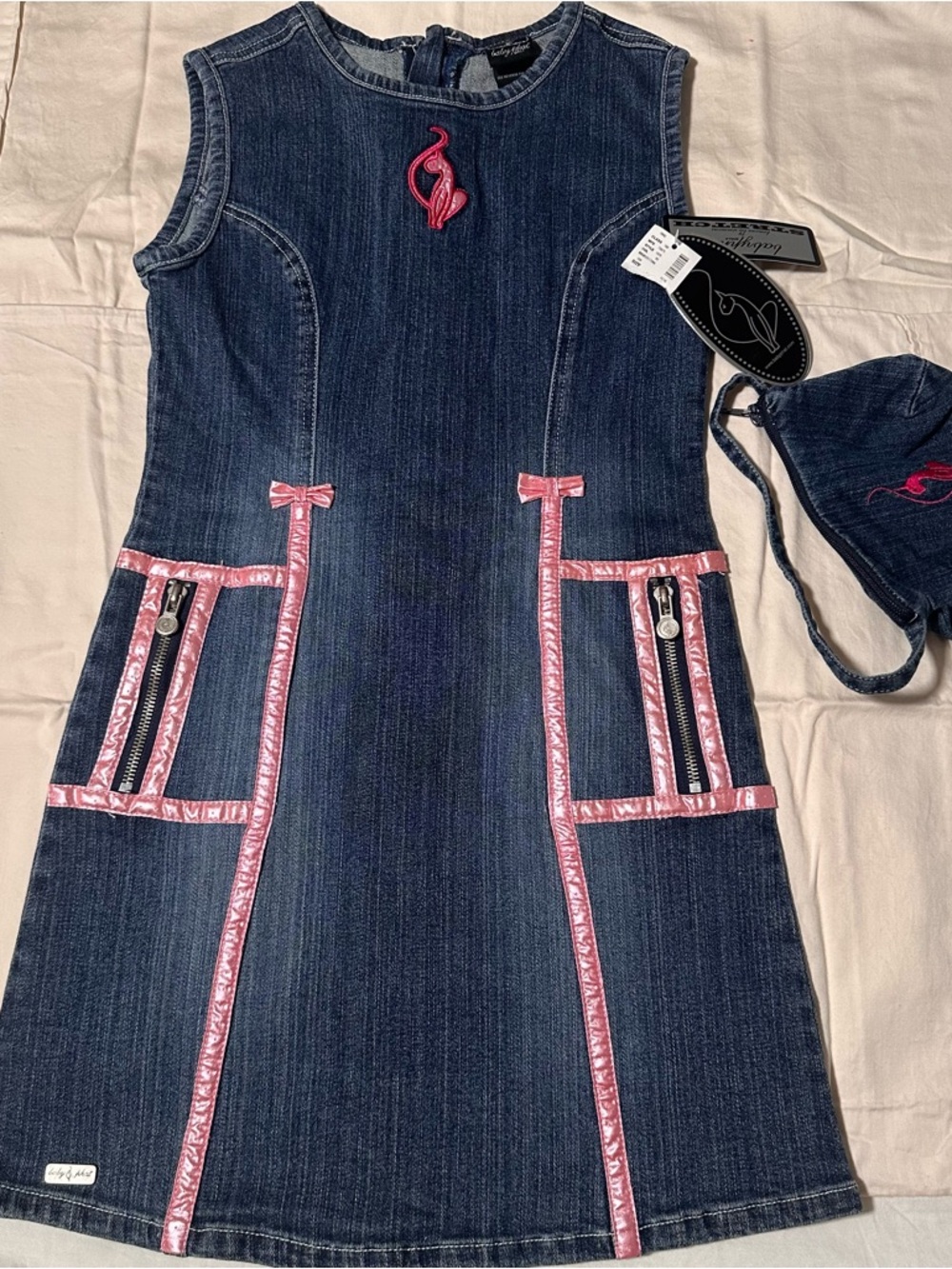 NWT Vintage Girls' Baby Phat Denim Dress